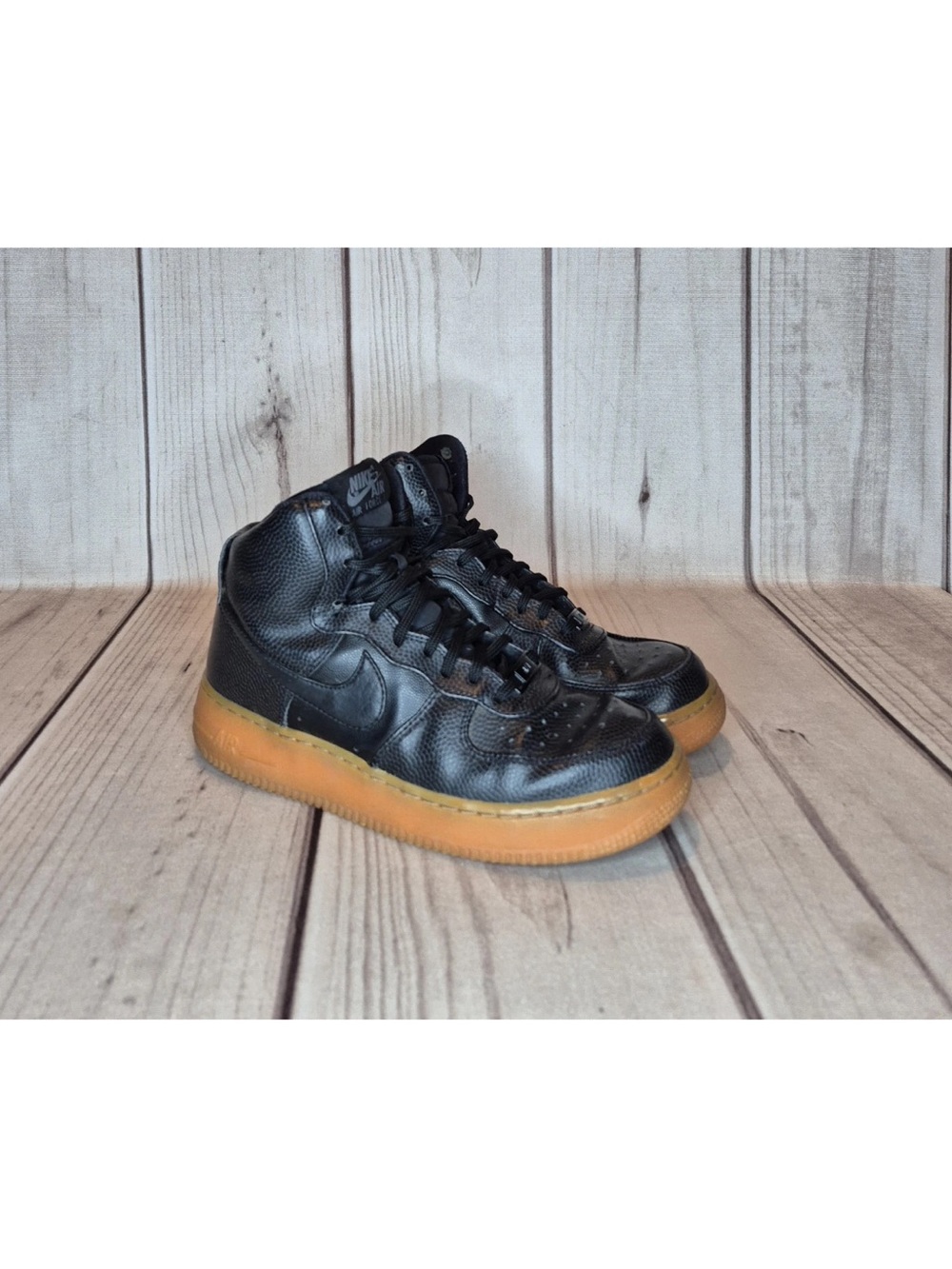 Nike Air Force 1 High Women's Size 7.5 AF1 SE Black Gum Shoes